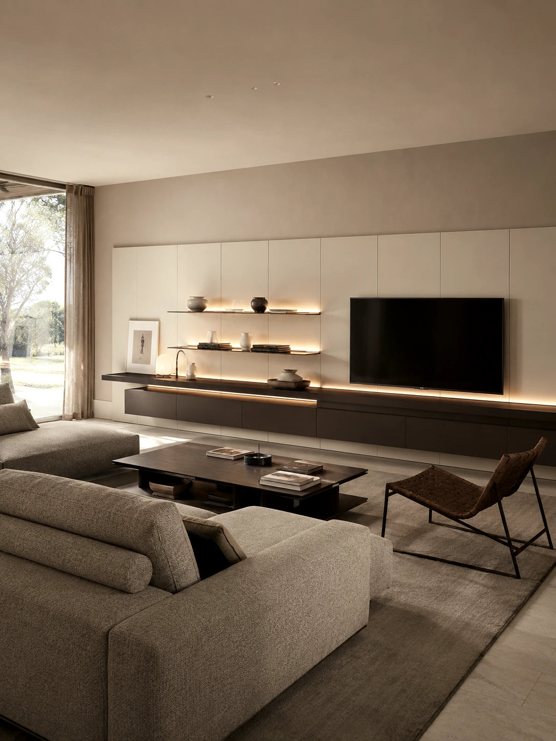 MODHOME Living System living room cabinetry and open shelving 4