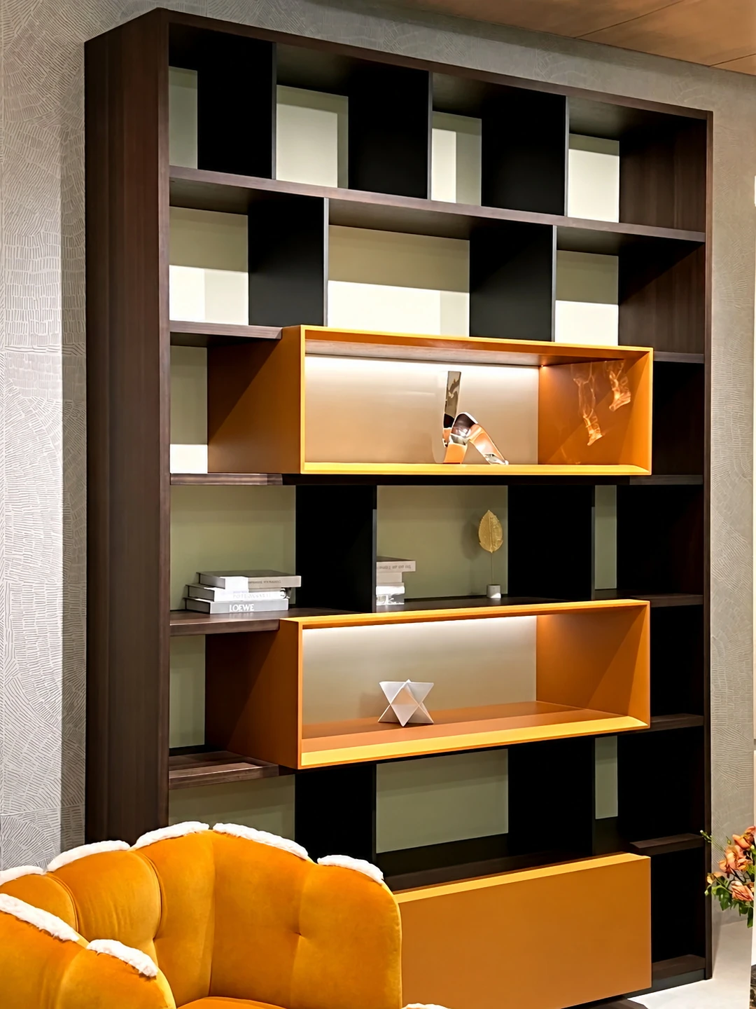 MODHOME Living System living room cabinetry and open shelving 19