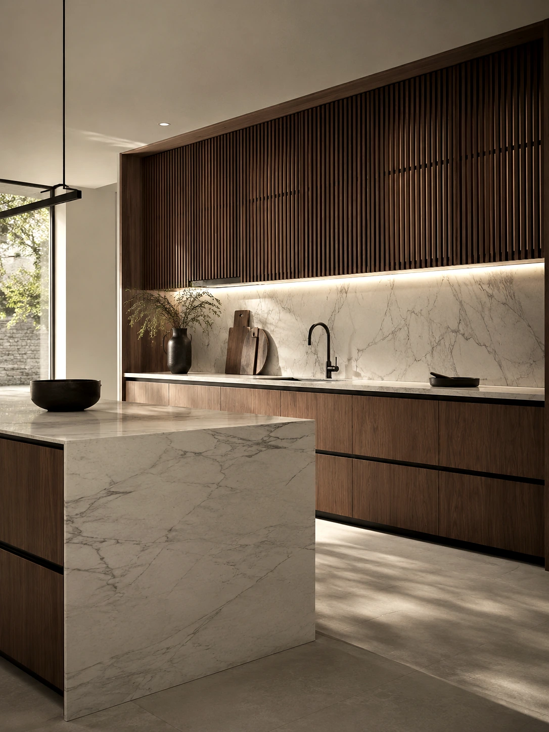 MODHOME Kitchen System island, tall units and integrated appliances 3