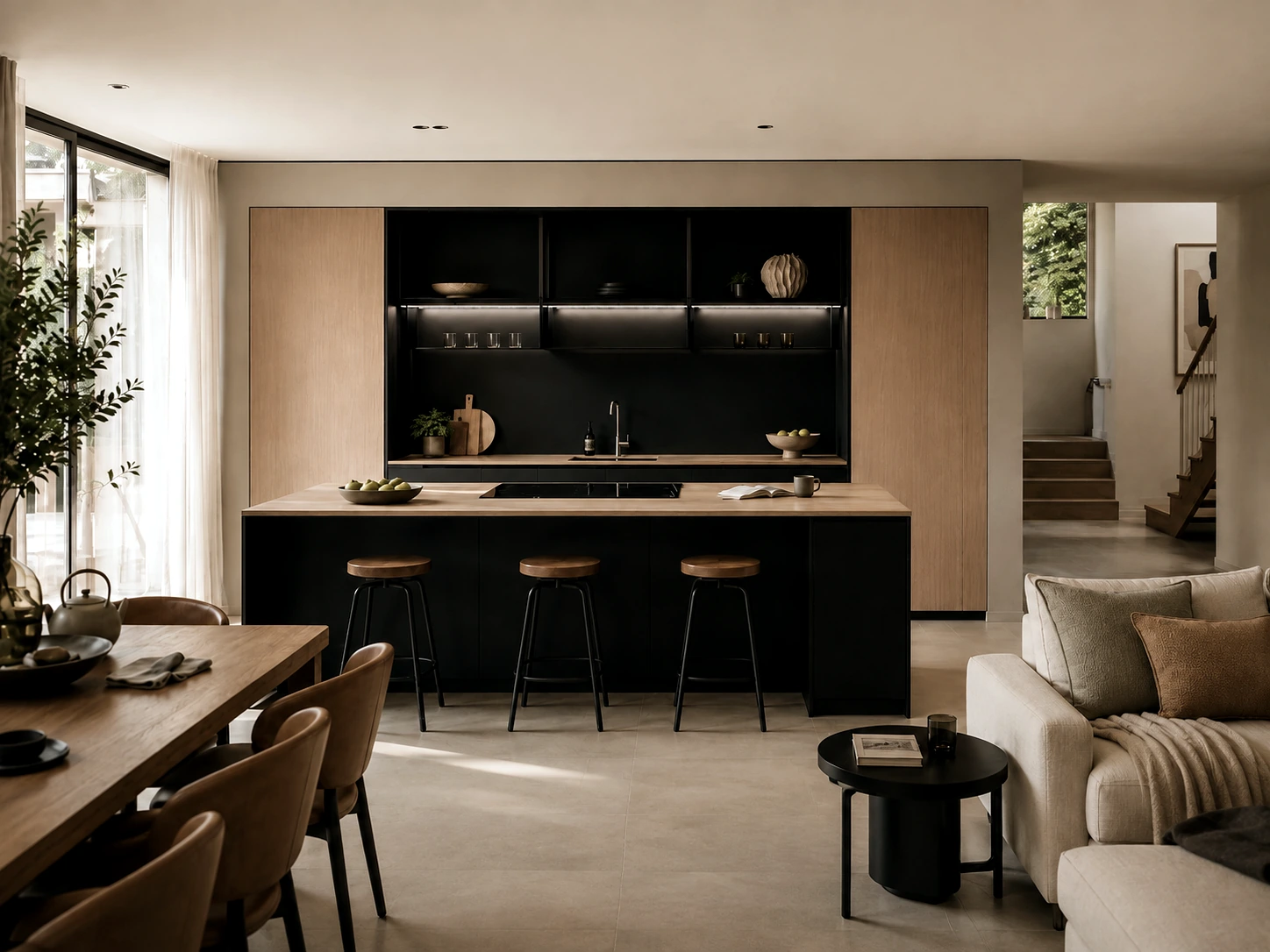 MODHOME Kitchen System island, tall units and integrated appliances 5