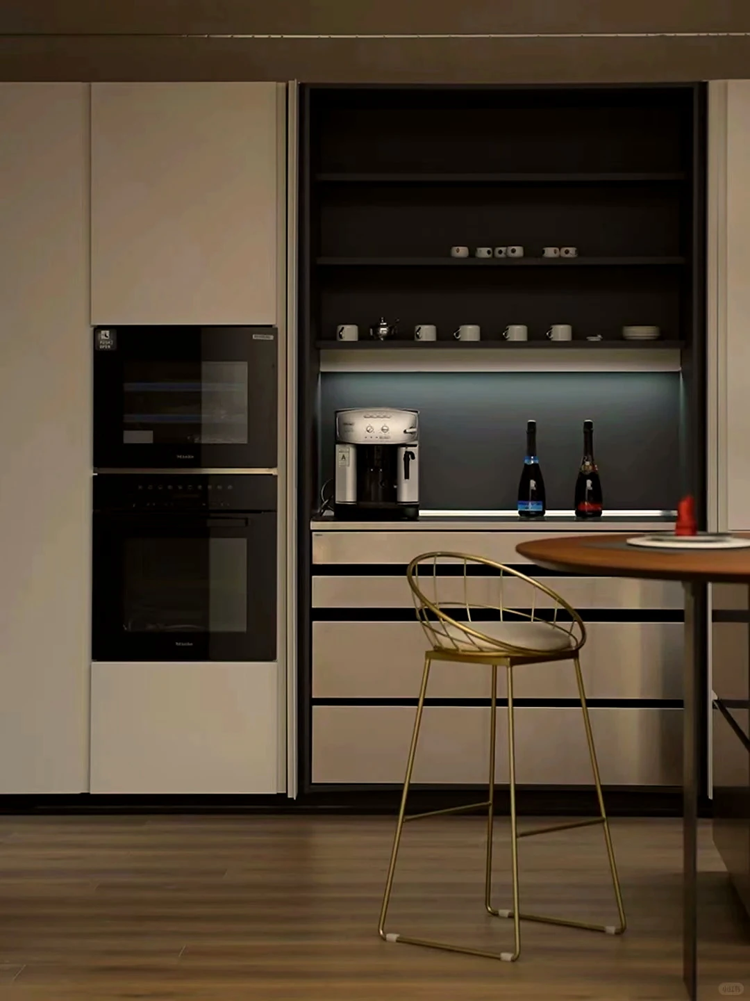 MODHOME Kitchen System island, tall units and integrated appliances 12