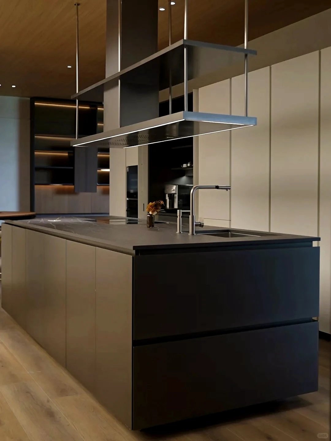 MODHOME Kitchen System island, tall units and integrated appliances 13
